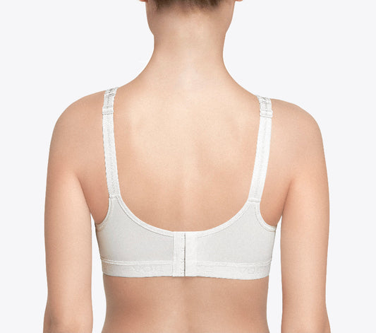 Cotton bra with front zipper