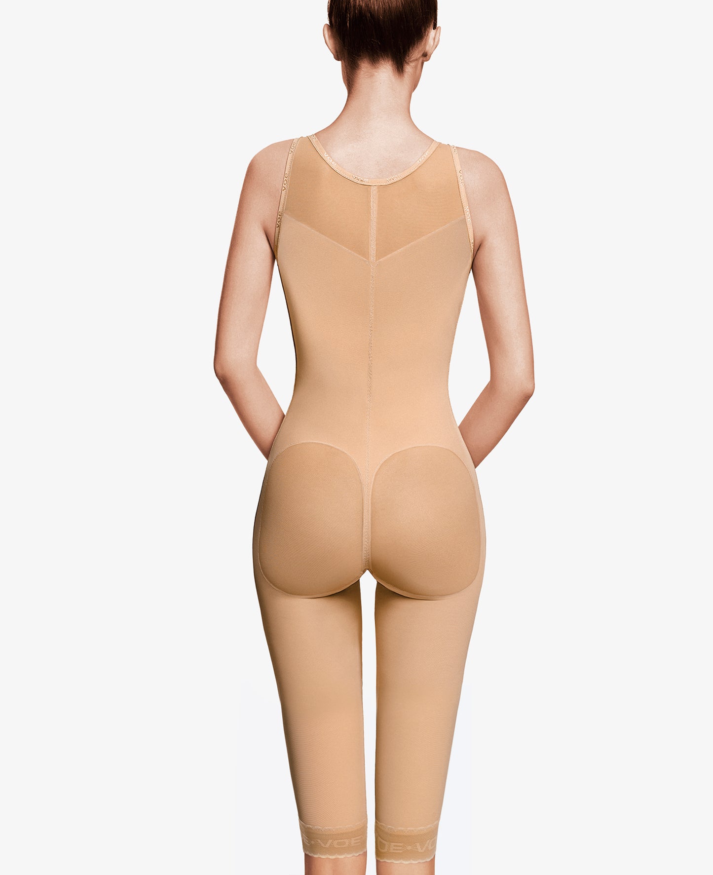 Fat transfer girdle with back below knees