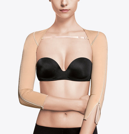 Liposuction sleeves with zipper