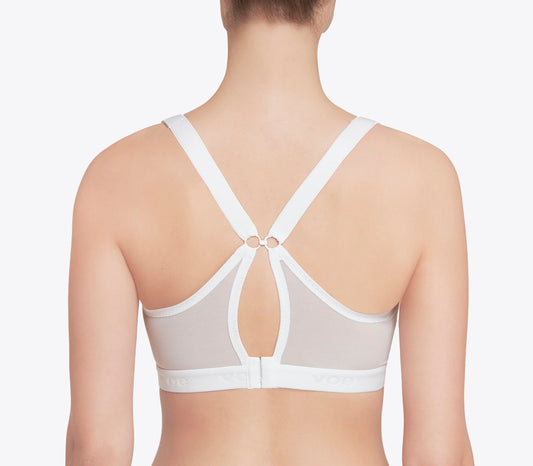 Wide elastic sports bra