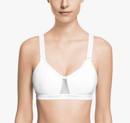Wide elastic sports bra