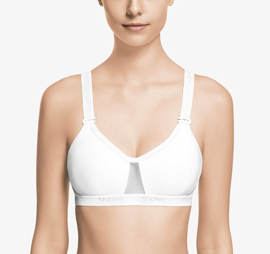 Wide elastic sports bra