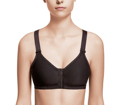 Front zipper sports bra