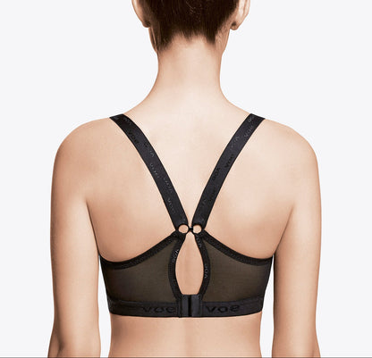 Front zipper sports bra