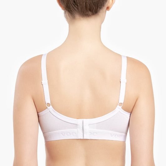 Soft bra with front opening