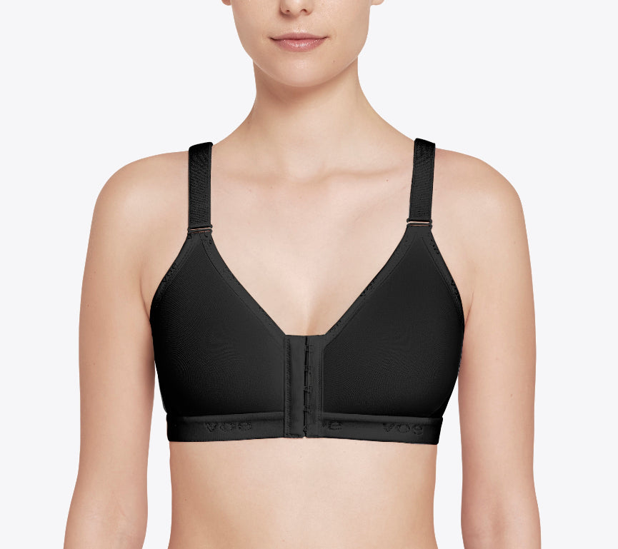 Soft bra with front opening
