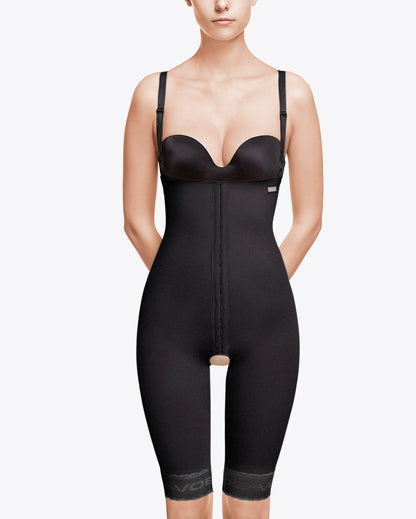 Abdominal belt above the knees