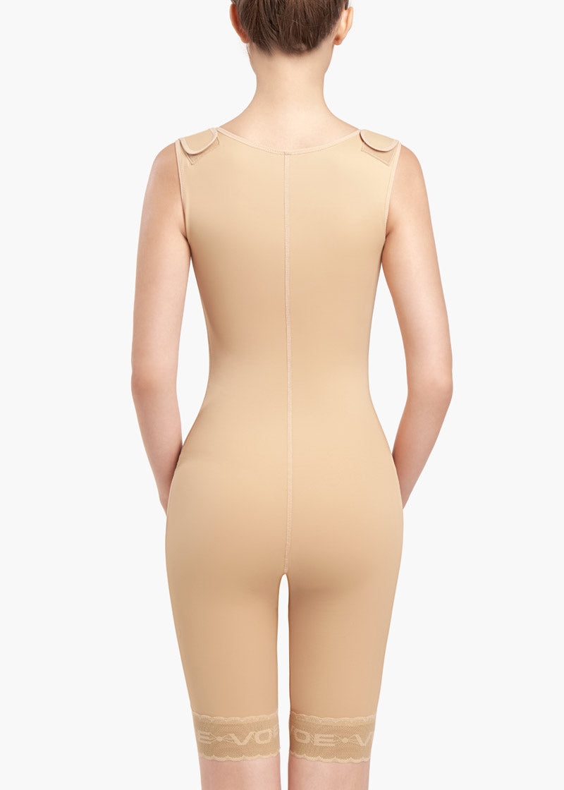 Abdominal belt with back above knee 