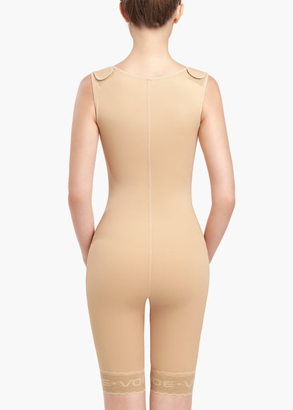 Abdominal belt with back above knee 