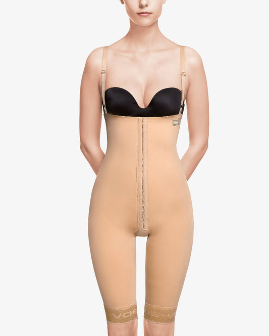 Abdominal belt above the knees