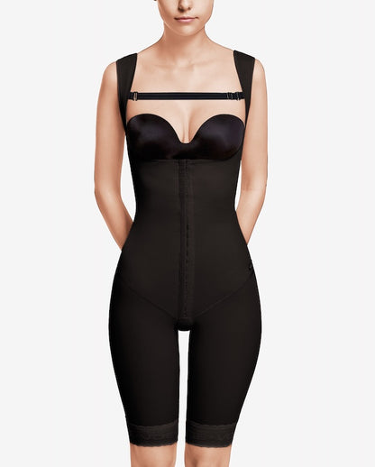 Abdominal belt with back above knee 