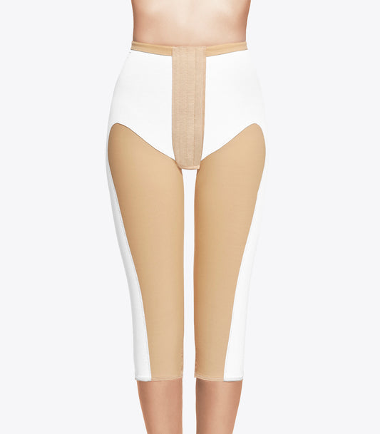 Below-knee girdle with reinforcements