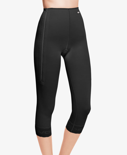 Below-knee girdle with zippers