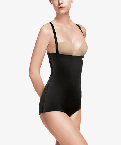 Abdominal girdle with zippers