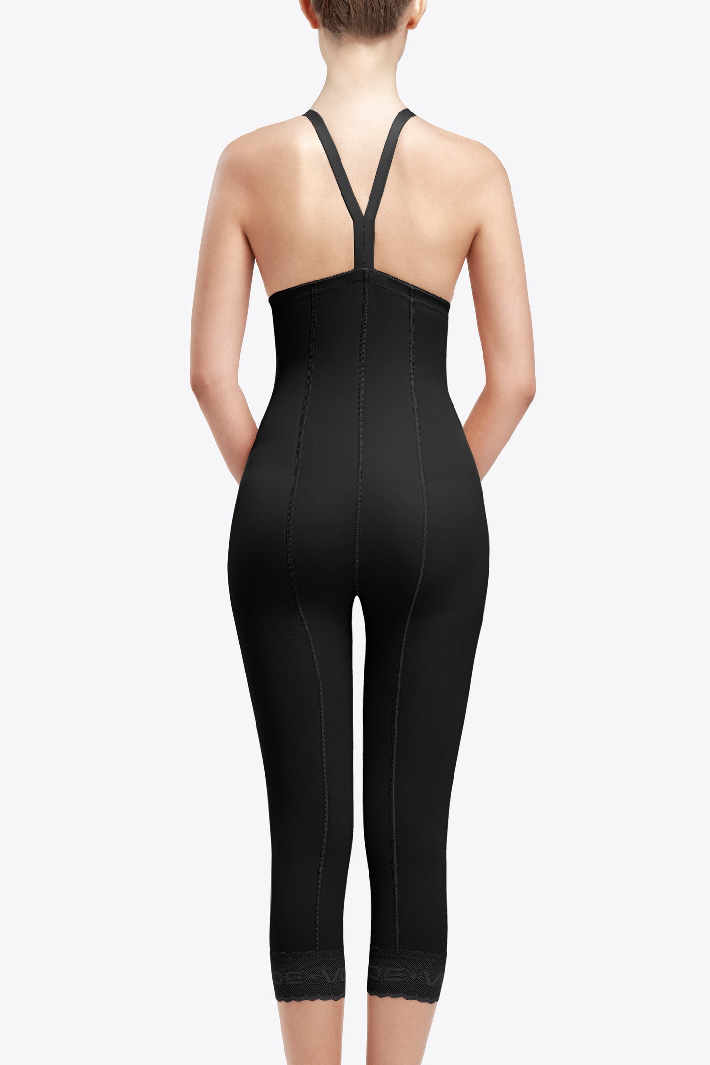 Abdominal girdle below the knee with zippers