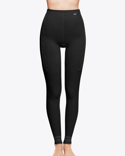 Ankle-length girdle with zippers