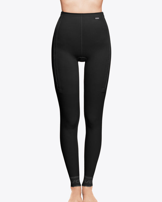 Ankle-length girdle with zippers