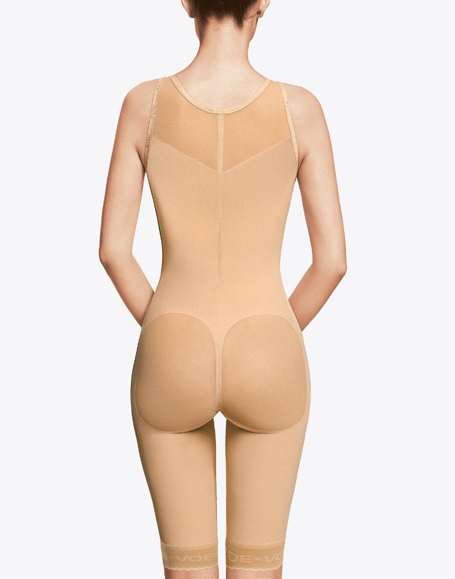 Fat transfer girdle with back above knee 