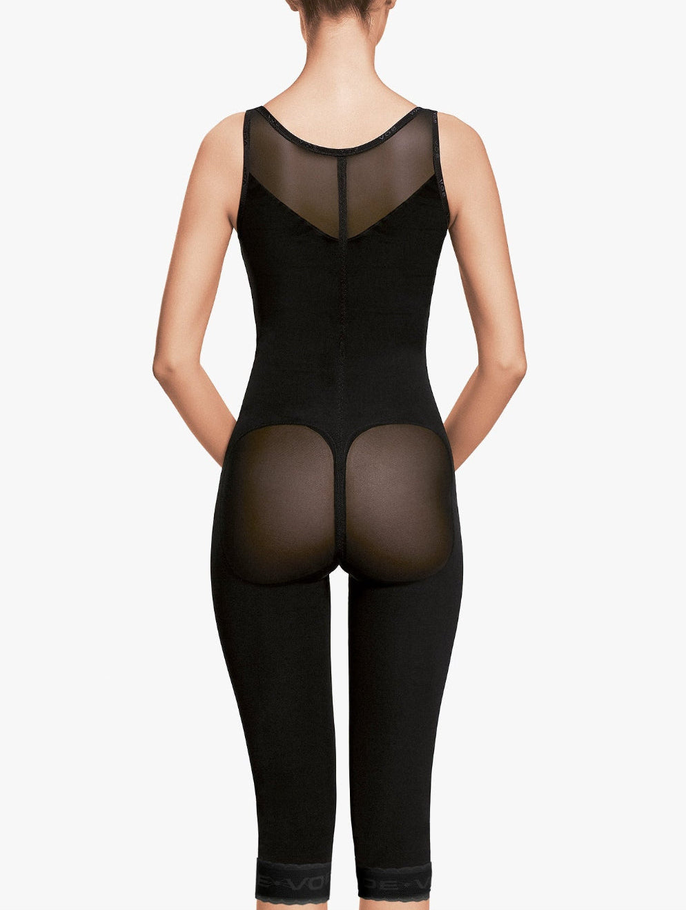 Fat transfer girdle with back below knees