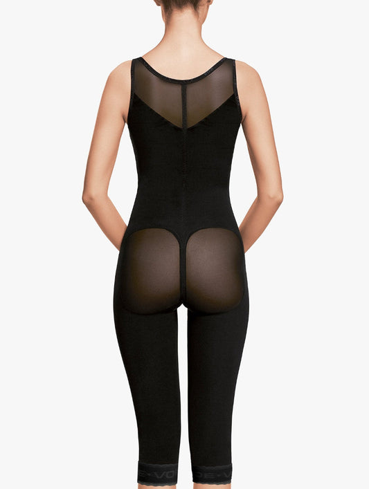 Fat transfer girdle with back below knees