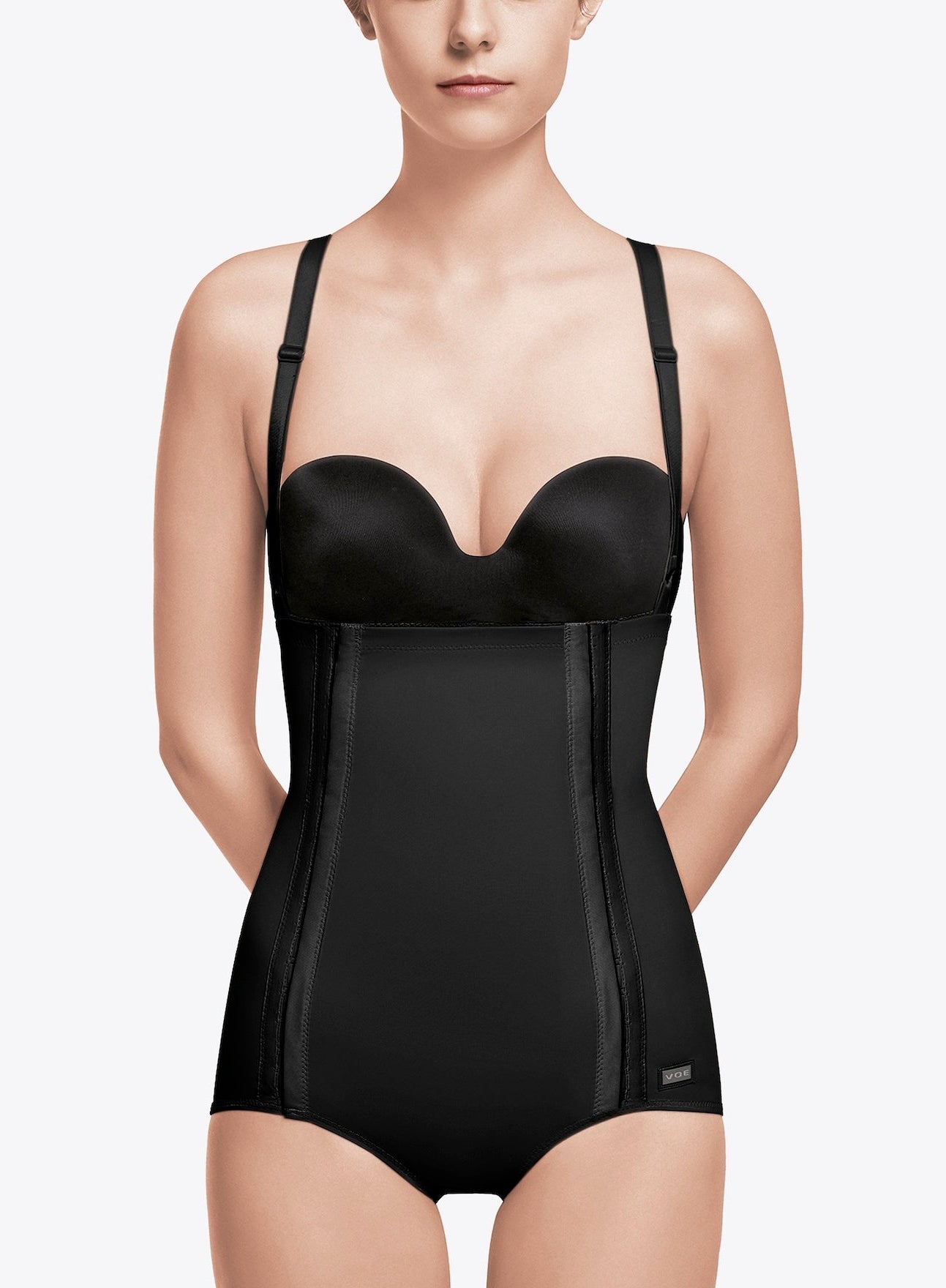 Abdominal girdle with side hooks