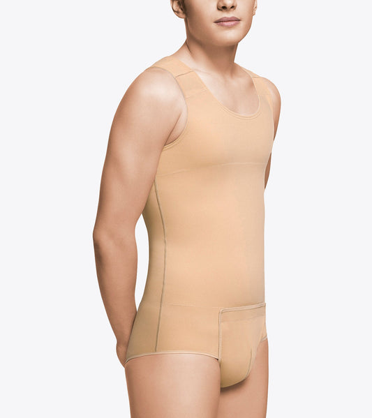Men's bodysuit with velcro closure