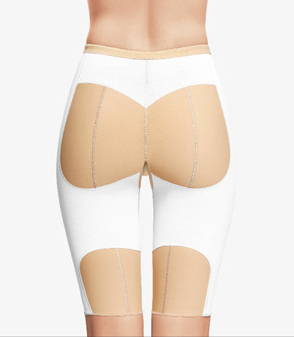 Over-the-knee girdle with reinforcements