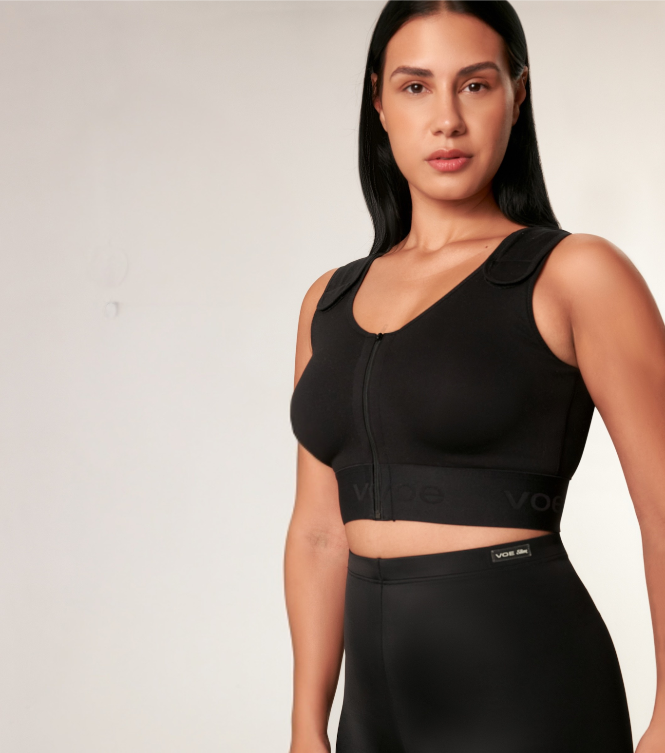 Sujetador postquirúrgico VOE compresión mamaria